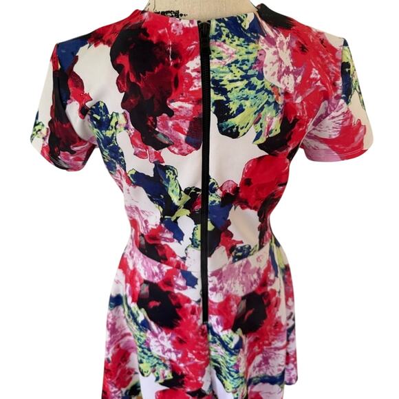 MILLY for DesigNation Floral Fit & Flare Dress - Picture 4 of 5